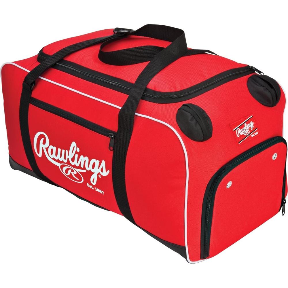 imageRawlings  COVERT Duffle Equipment Bag  BaseballSoftball  Multiple StylesScarlet
