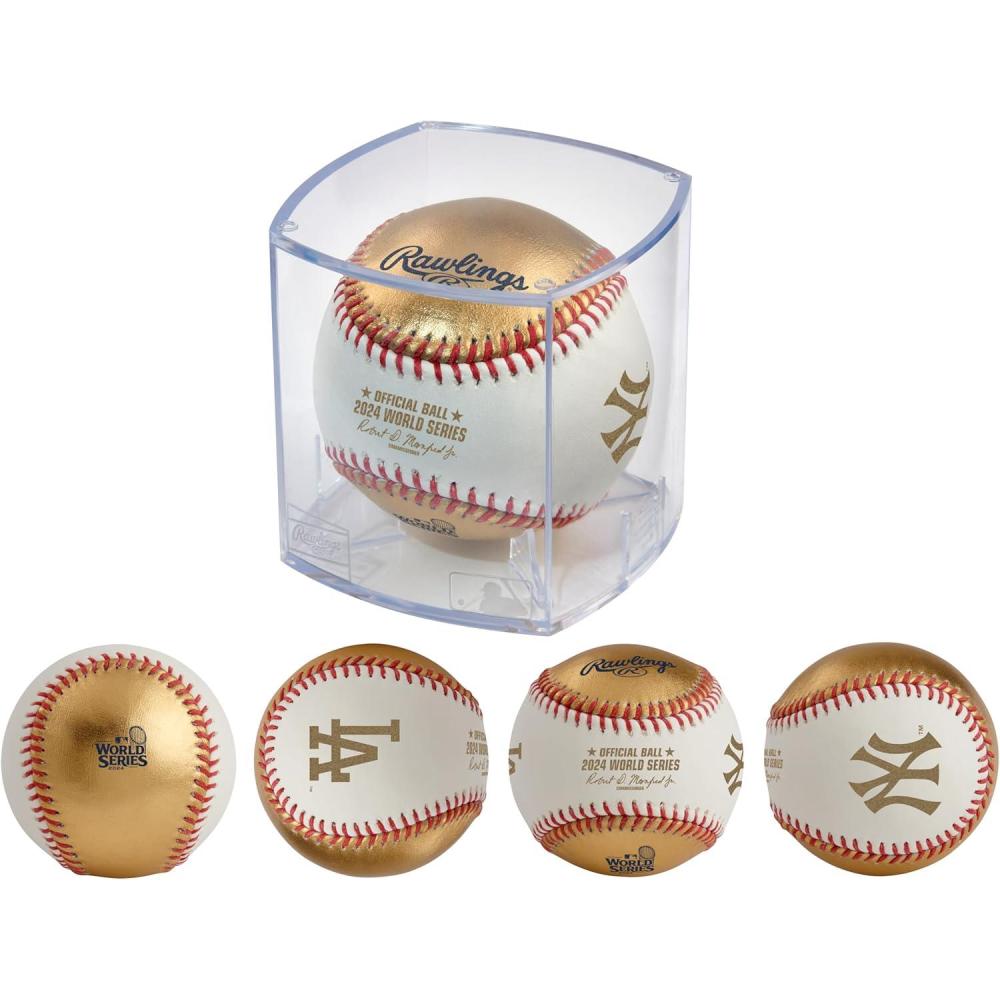 imageRawlings  Official 2024 World Series Champions  Los Angeles Dodgers  Commemorative Baseball  Multiple StylesWhiteGold  Leather  Dueling