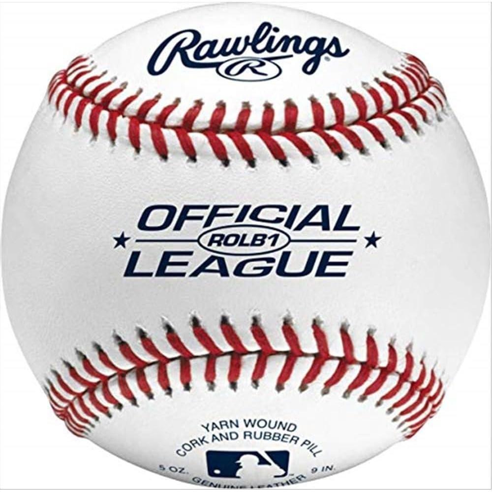imageRawlings  Official League Baseballs  Competition Grade  ROLB1  Youth14U  GamePractice Use  12 CountBox of 12