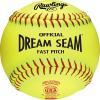 imageRawlings  Official Dream Seam Fastpitch Softballs  12 USAASA NFHS  C12RYLAH  Multiple Count Options12 Count