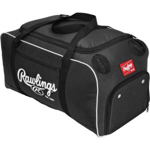 Rawlings | COVERT Duffle Equipment Bag | Baseball/Softball | Multiple Styles(Black)