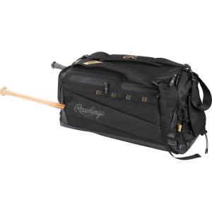 Rawlings | GOLD COLLECTION DUFFEL Equipment Bag | Baseball/Softball | Standard + XL Sizes(Black)