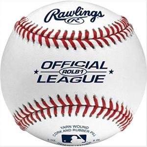 Rawlings | Official League Baseballs | Competition Grade | ROLB1 | Youth/14U | Game/Practice Use | 12 Count(Box of 12)