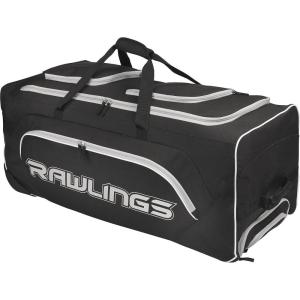 Rawlings | YADI Wheeled Catcher’s Bag | Yadier Molina Model | Baseball/Softball(Black)