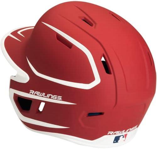 imageRawlings  MACH Adjust Baseball Batting Helmet  Adjustable Face Guard  Matte Two Tone  JR amp SR Sizes  Multiple Colors