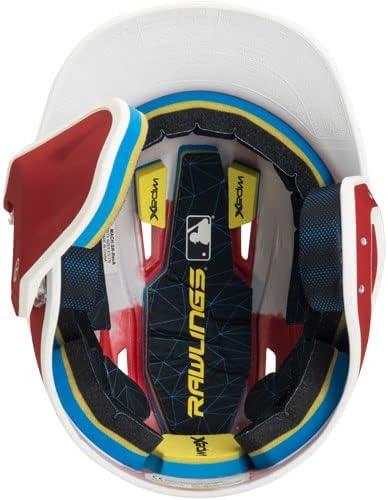 imageRawlings  MACH Adjust Baseball Batting Helmet  Adjustable Face Guard  Matte Two Tone  JR amp SR Sizes  Multiple Colors