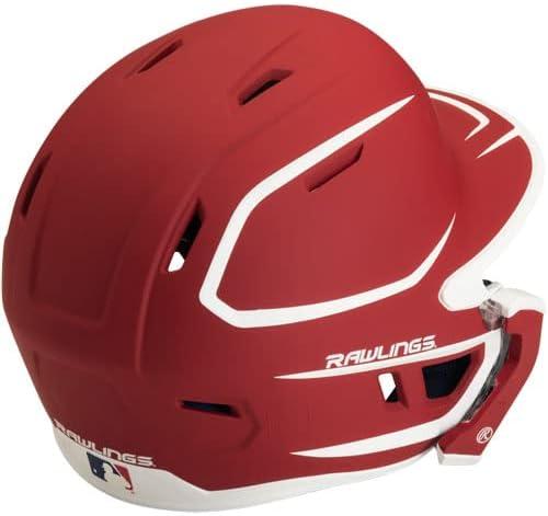 imageRawlings  MACH Adjust Baseball Batting Helmet  Adjustable Face Guard  Matte Two Tone  JR amp SR Sizes  Multiple Colors