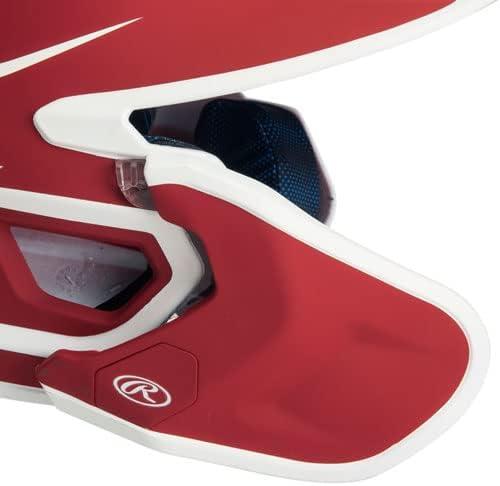 imageRawlings  MACH Adjust Baseball Batting Helmet  Adjustable Face Guard  Matte Two Tone  JR amp SR Sizes  Multiple Colors