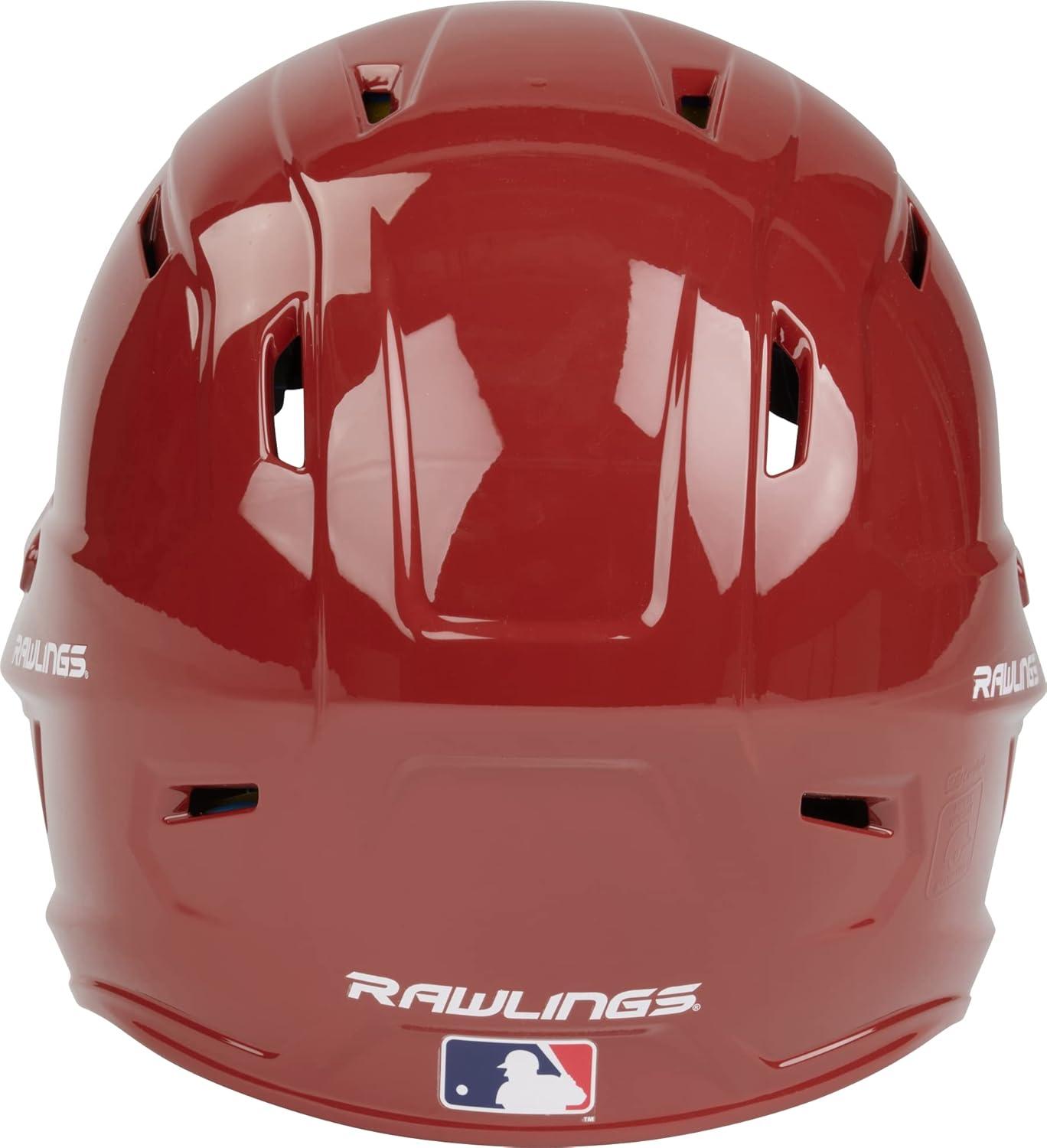 imageRawlings  MACH Baseball Batting Helmet  Gloss  JR amp SR Sizes  Multiple ColorsGloss Cardinal