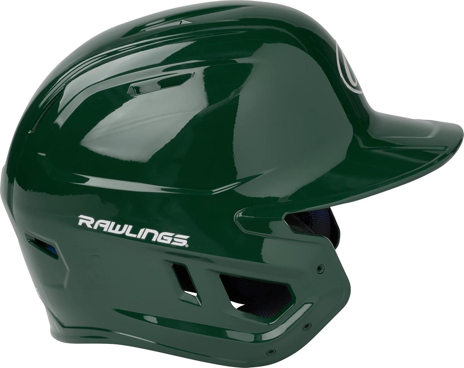 imageRawlings  MACH Baseball Batting Helmet  Gloss  JR amp SR Sizes  Multiple ColorsGloss Dark Green