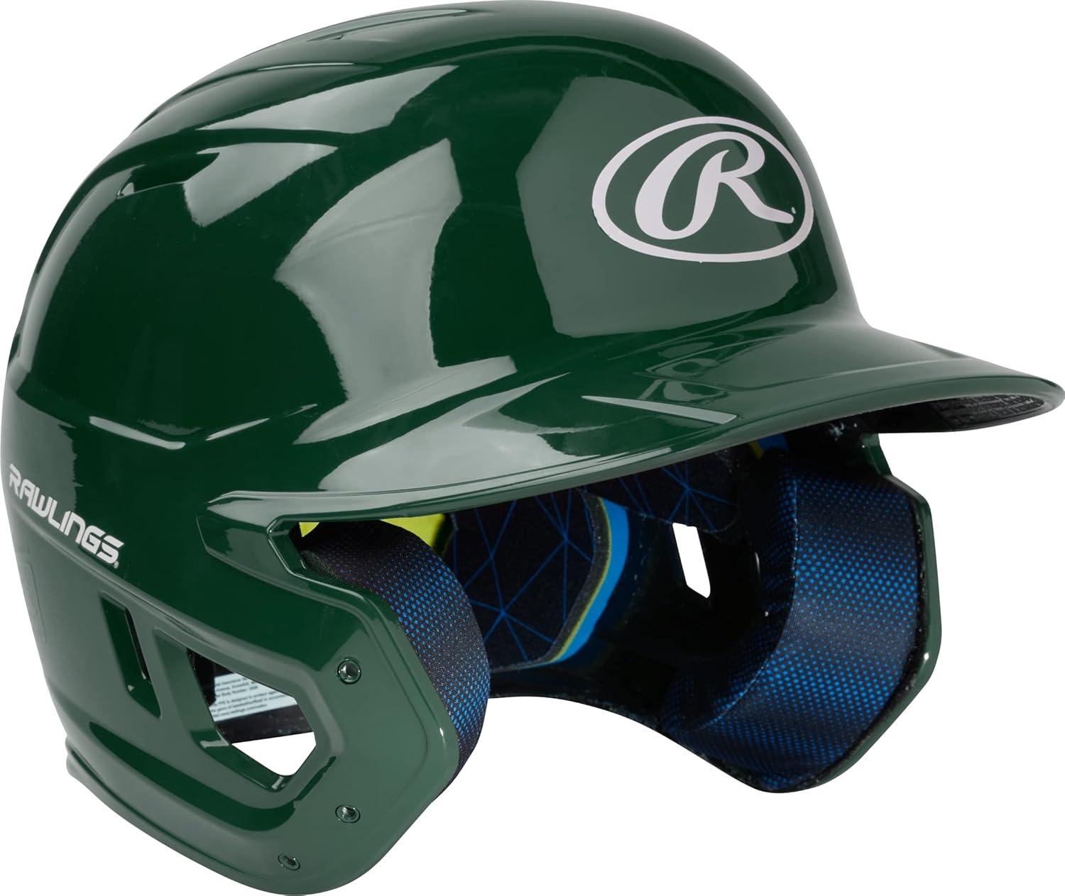 imageRawlings  MACH Baseball Batting Helmet  Gloss  JR amp SR Sizes  Multiple ColorsGloss Dark Green