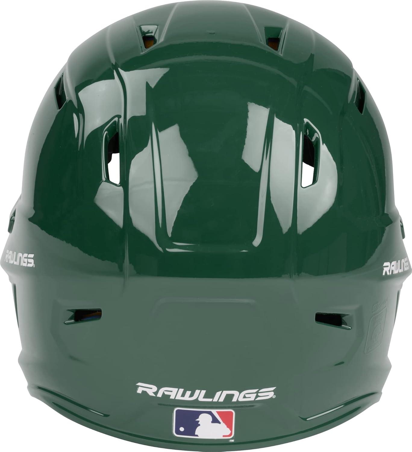 imageRawlings  MACH Baseball Batting Helmet  Gloss  JR amp SR Sizes  Multiple ColorsGloss Dark Green