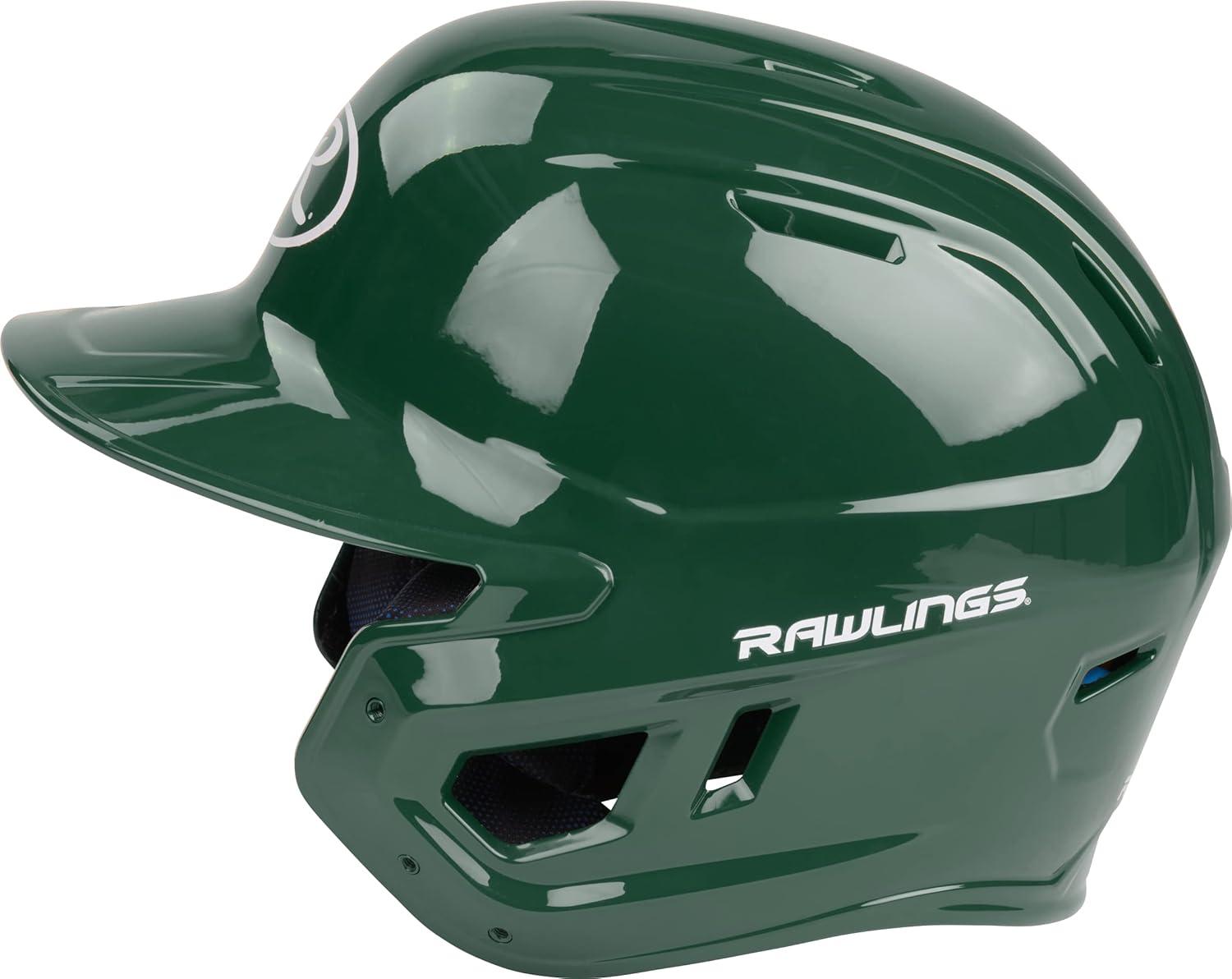 imageRawlings  MACH Baseball Batting Helmet  Gloss  JR amp SR Sizes  Multiple ColorsGloss Dark Green