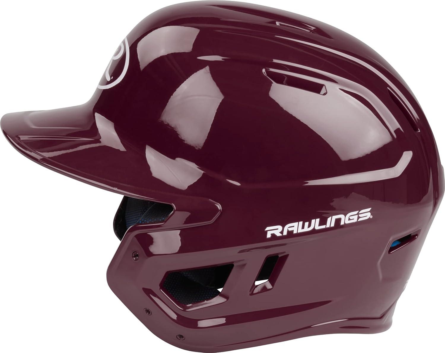 imageRawlings  MACH Baseball Batting Helmet  Gloss  JR amp SR Sizes  Multiple ColorsGloss Maroon