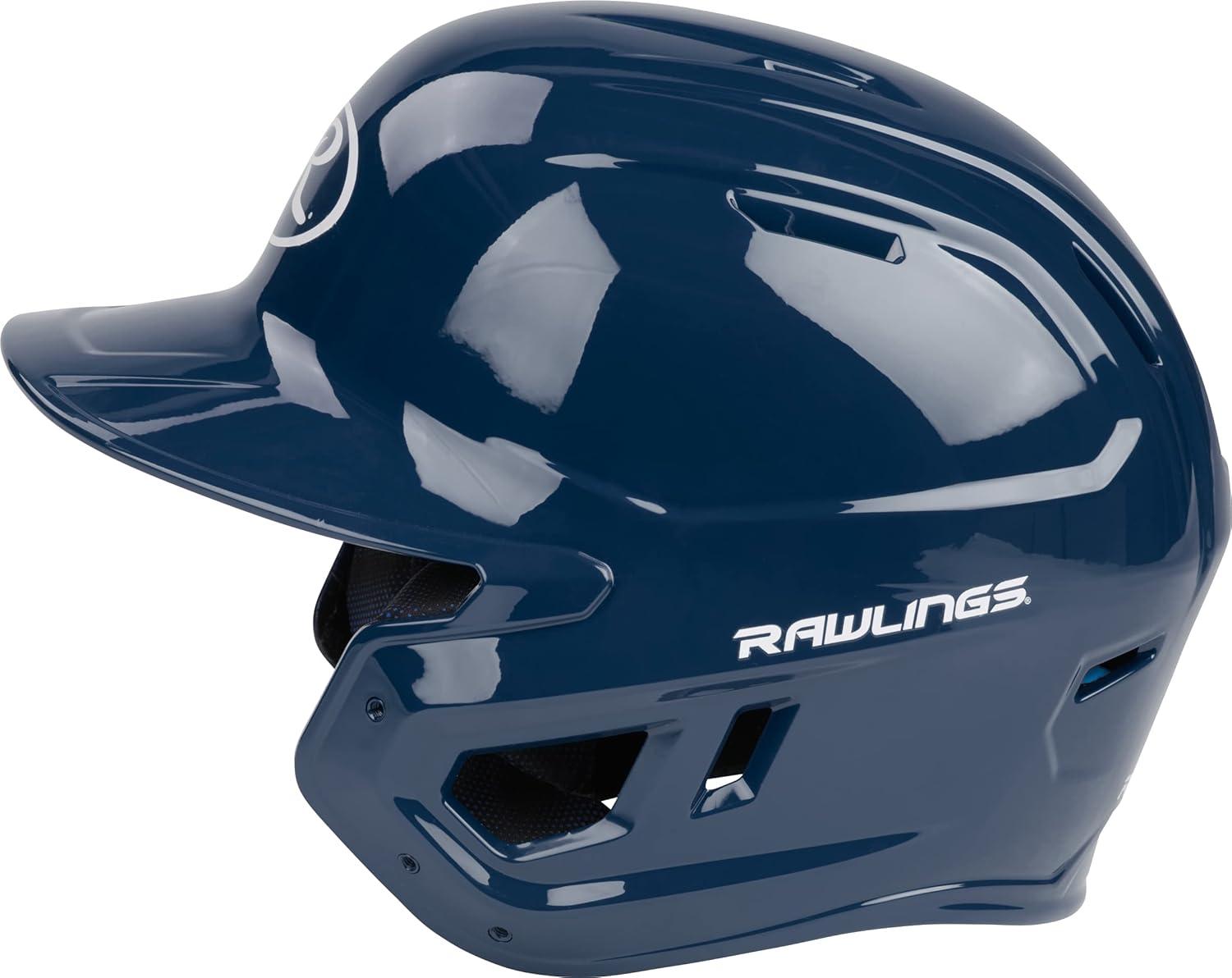 imageRawlings  MACH Baseball Batting Helmet  Gloss  JR amp SR Sizes  Multiple ColorsGloss Navy