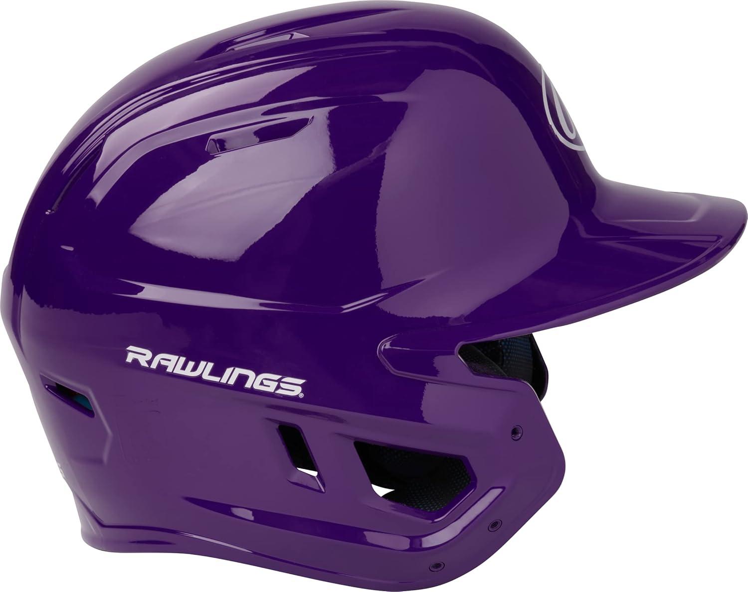 imageRawlings  MACH Baseball Batting Helmet  Gloss  JR amp SR Sizes  Multiple ColorsGloss Purple