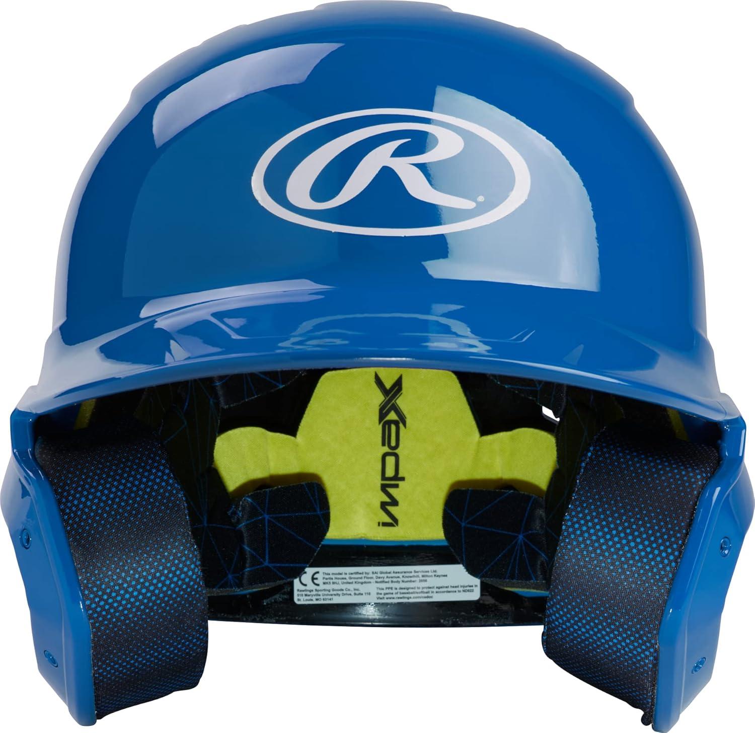 imageRawlings  MACH Baseball Batting Helmet  Gloss  JR amp SR Sizes  Multiple ColorsGloss Royal