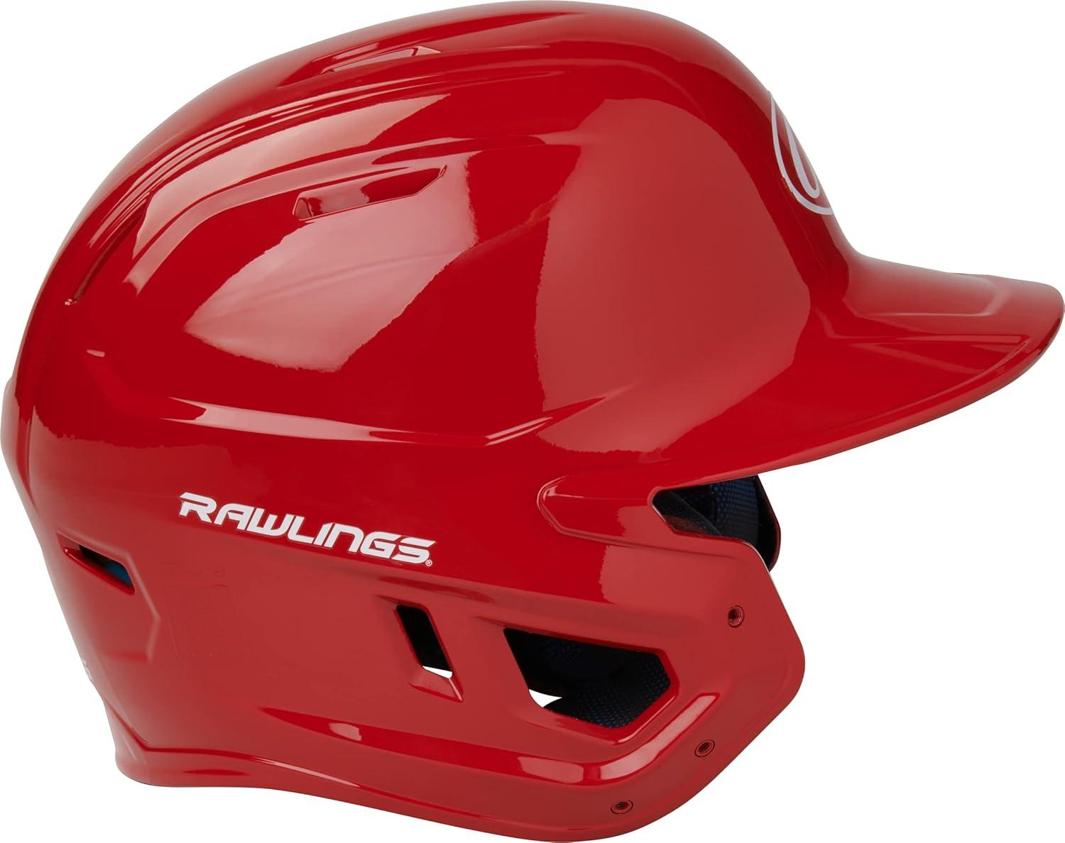imageRawlings  MACH Baseball Batting Helmet  Gloss  JR amp SR Sizes  Multiple ColorsGloss Scarlet