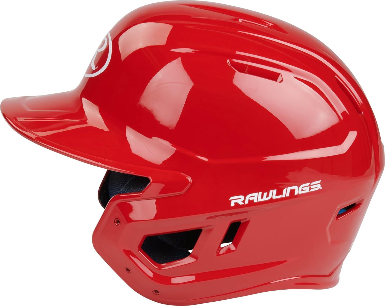 imageRawlings  MACH Baseball Batting Helmet  Gloss  JR amp SR Sizes  Multiple ColorsGloss Scarlet