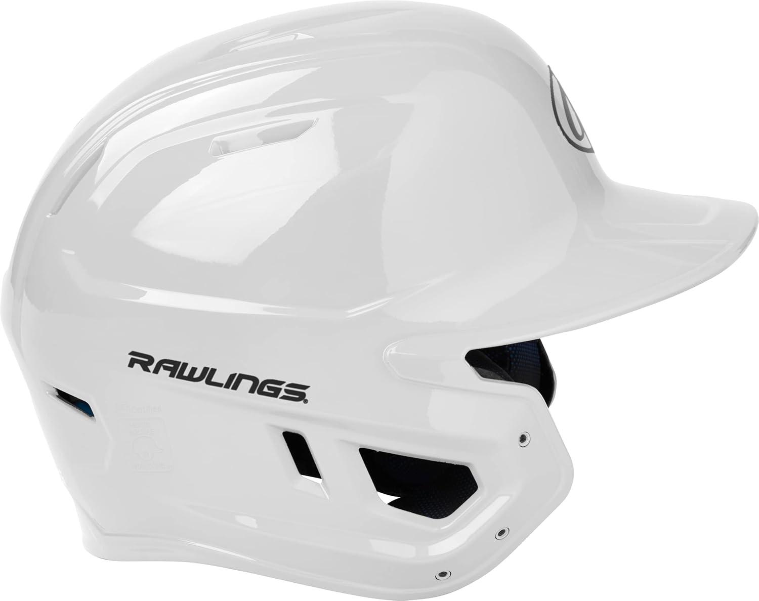 imageRawlings  MACH Baseball Batting Helmet  Gloss  JR amp SR Sizes  Multiple ColorsGloss White