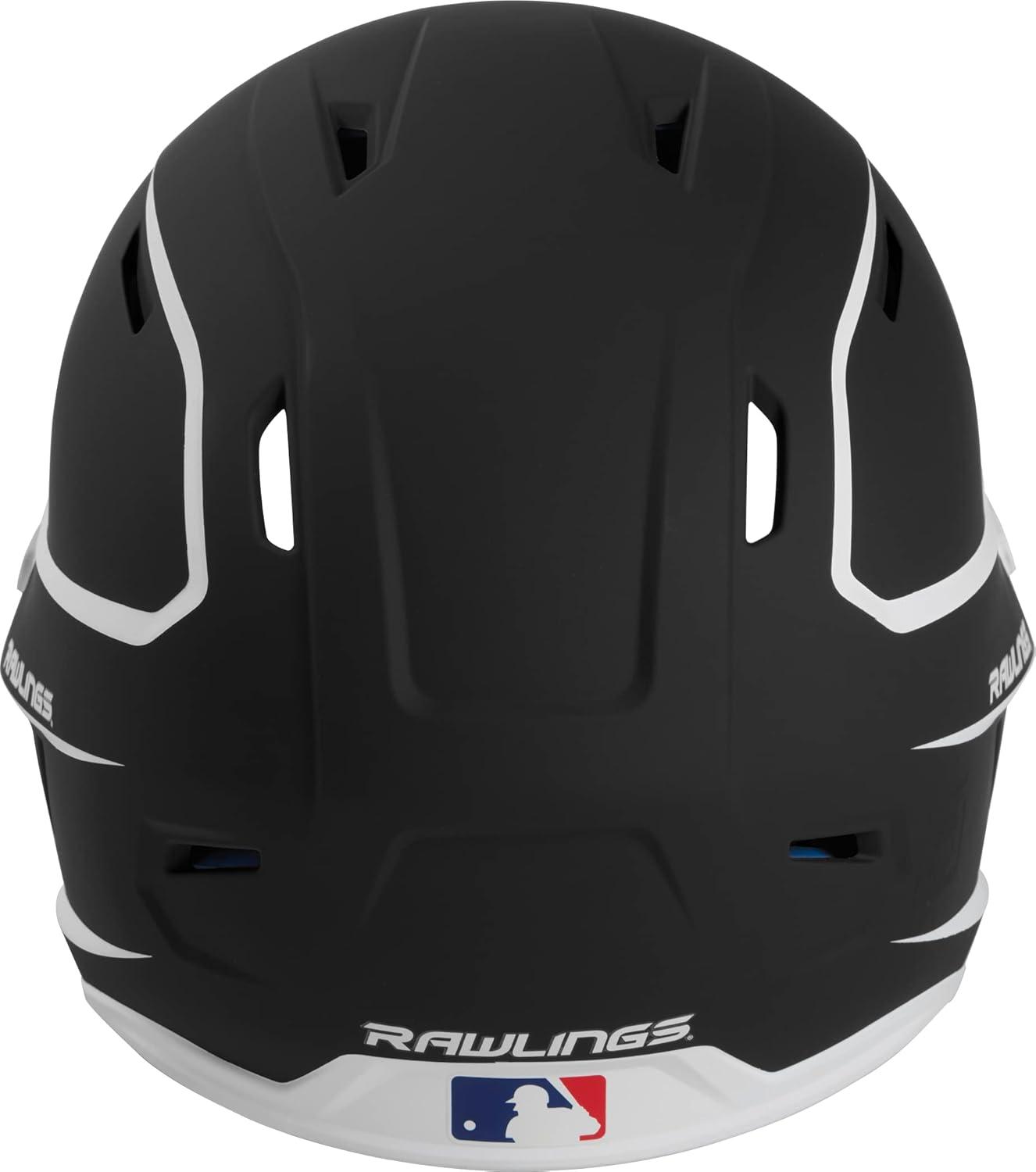 imageRawlings  MACH Baseball Batting Helmet  Matte Two Tone  JR amp SR Sizes  Multiple ColorsMatte BlackWhite