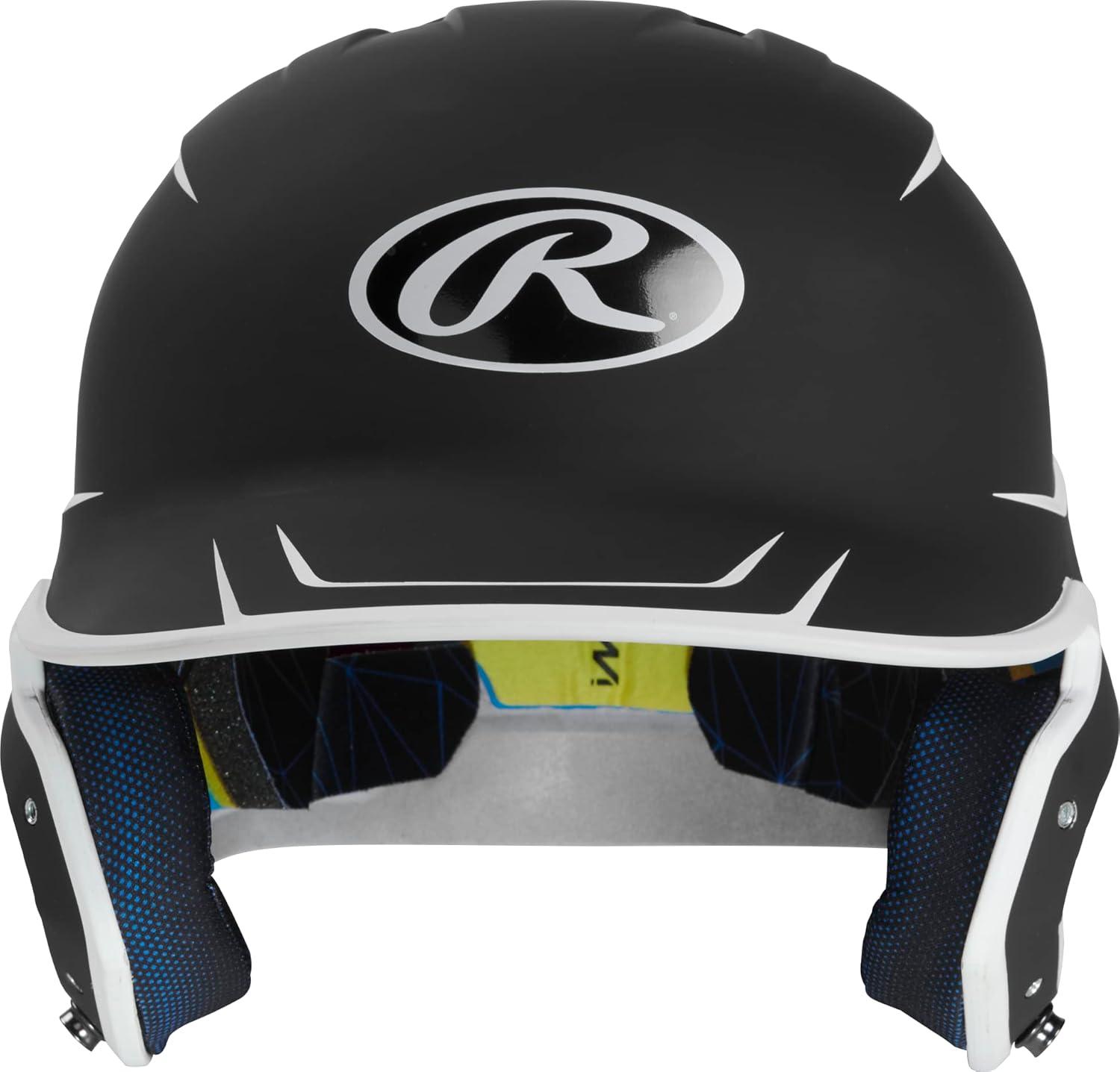 imageRawlings  MACH Baseball Batting Helmet  Matte Two Tone  JR amp SR Sizes  Multiple ColorsMatte BlackWhite