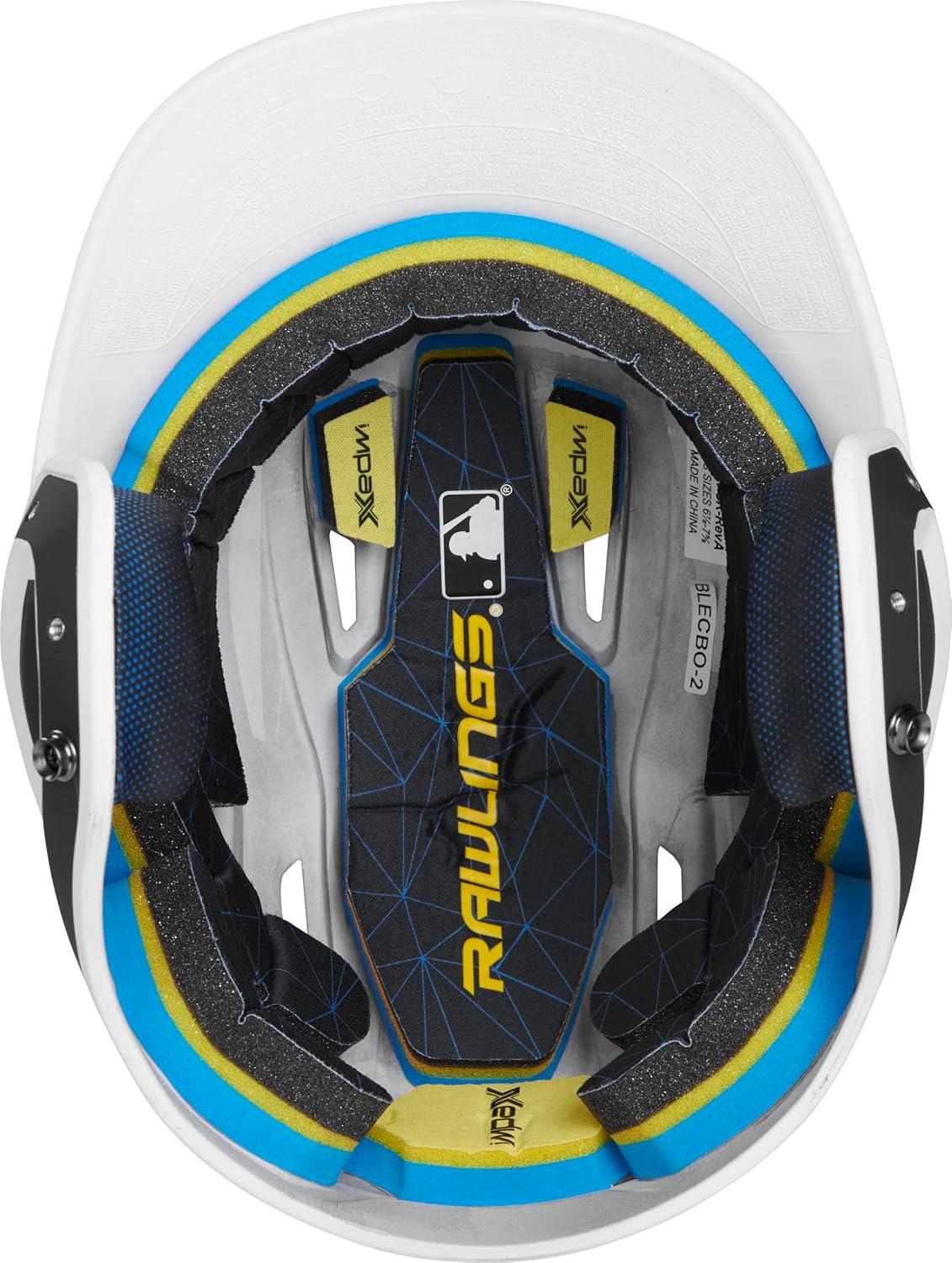 imageRawlings  MACH Baseball Batting Helmet  Matte Two Tone  JR amp SR Sizes  Multiple ColorsMatte BlackWhite