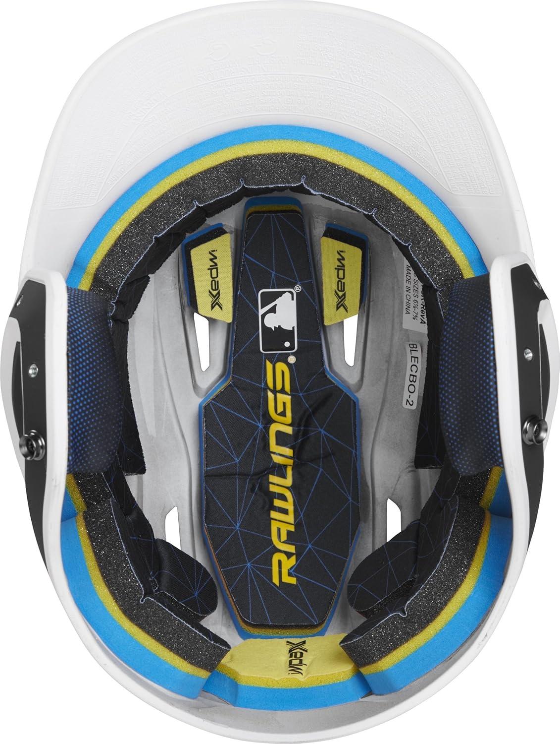 imageRawlings  MACH Baseball Batting Helmet  Matte Two Tone  JR amp SR Sizes  Multiple ColorsMatte BlackWhite