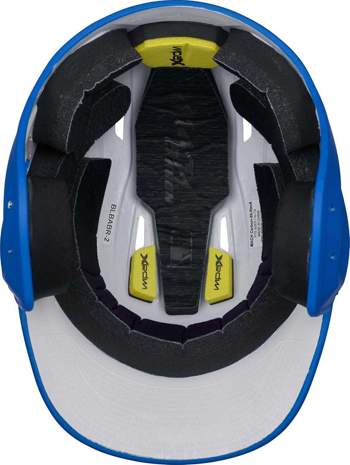 imageRawlings  MACH Carbon Baseball Batting Helmet  Matte  Multiple Sizes  Multiple ColorsMatte Royal