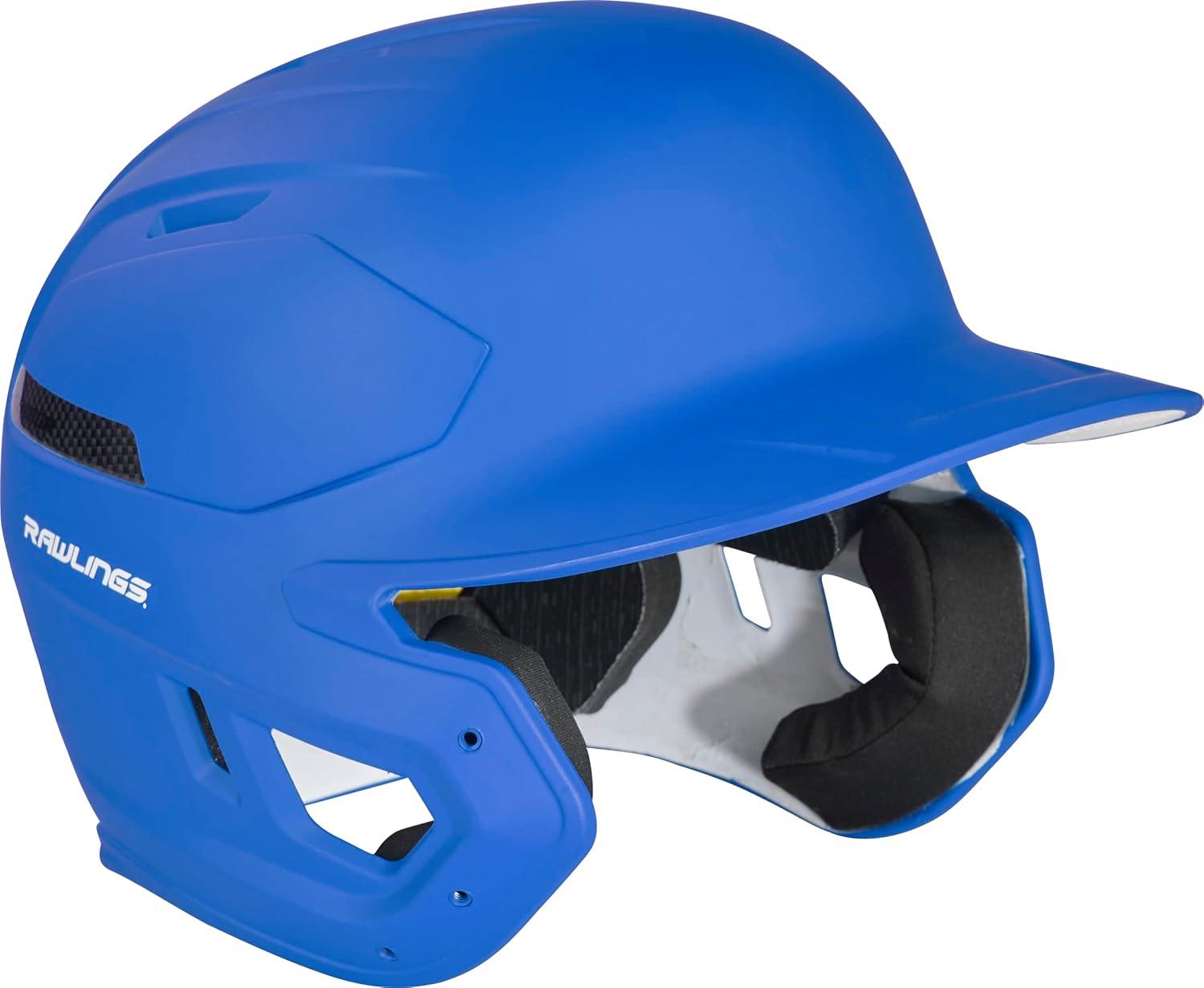 imageRawlings  MACH Carbon Baseball Batting Helmet  Matte  Multiple Sizes  Multiple ColorsMatte Royal