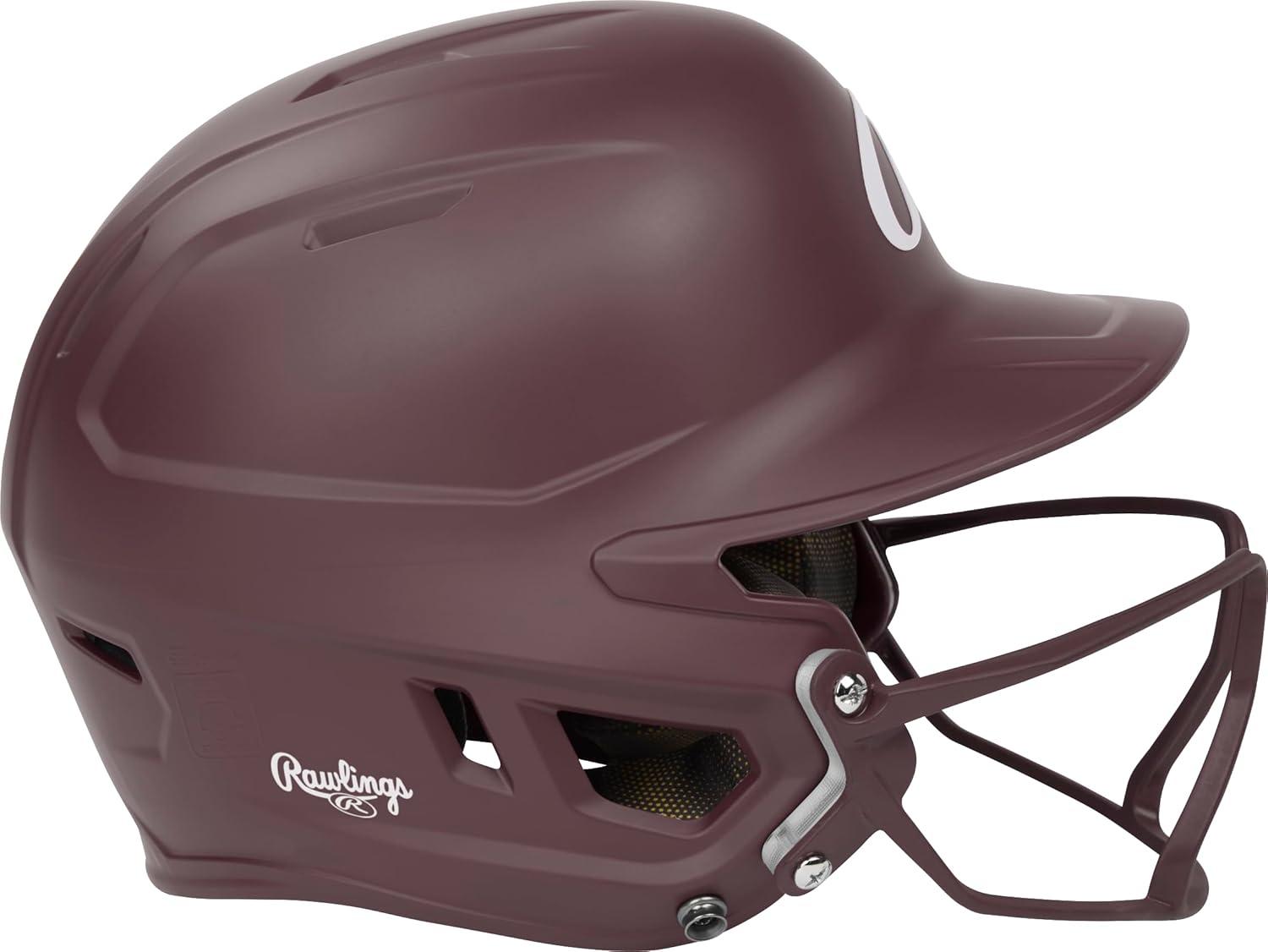 imageRawlings MACH HIVIZ Fastpitch Softball Batting Helmet Face Guard AttachedMaroon