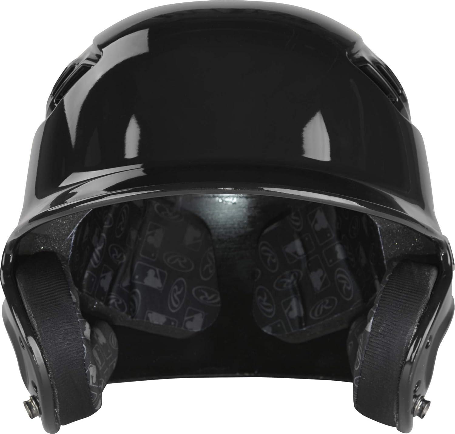 imageRawlings  R16 Velo Baseball Batting Helmet  Gloss  JR amp SR Sizes  Multiple ColorsGloss Black
