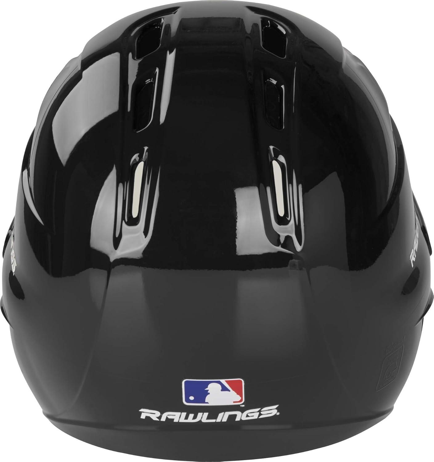 imageRawlings  R16 Velo Baseball Batting Helmet  Gloss  JR amp SR Sizes  Multiple ColorsGloss Black