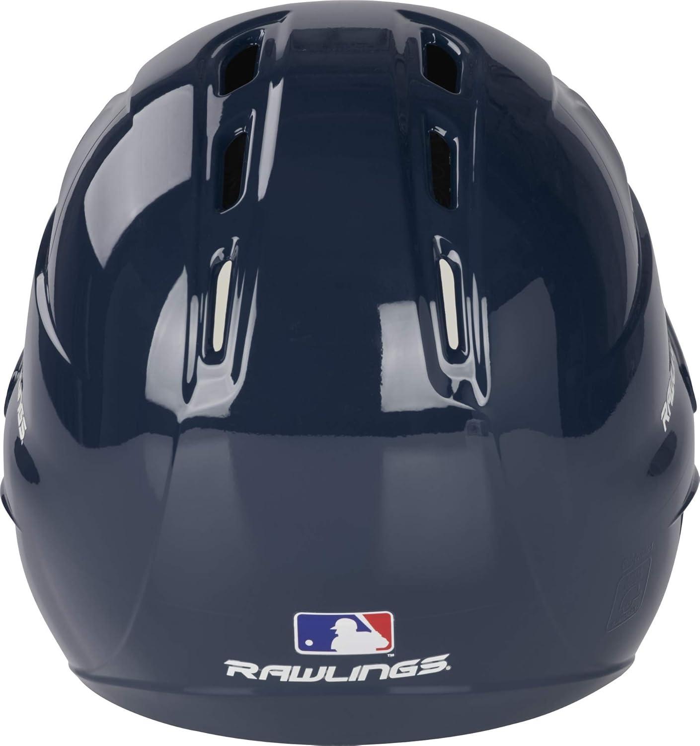 imageRawlings  R16 Velo Baseball Batting Helmet  Gloss  JR amp SR Sizes  Multiple ColorsGloss Navy