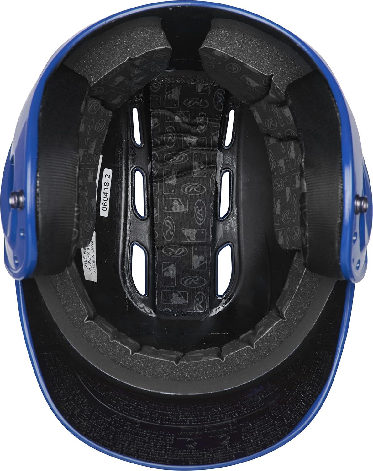 imageRawlings R16 Velo Baseball Batting Helmet Gloss JR amp SR Sizes Multiple ColorsGloss Royal