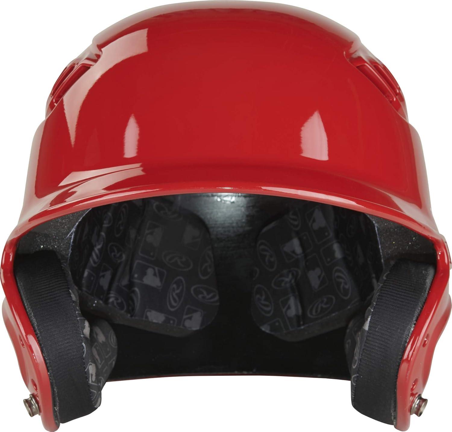 imageRawlings  R16 Velo Baseball Batting Helmet  Gloss  JR amp SR Sizes  Multiple ColorsGloss Scarlet