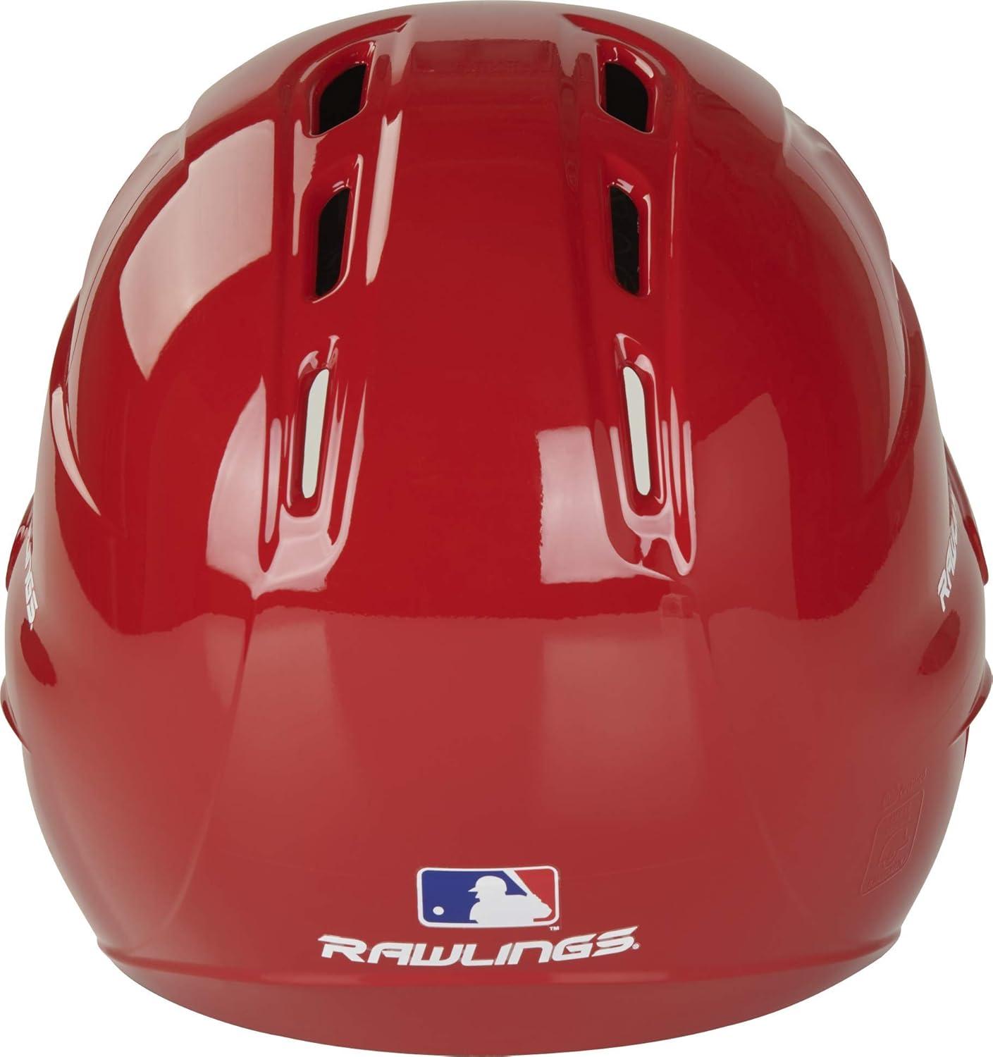 imageRawlings  R16 Velo Baseball Batting Helmet  Gloss  JR amp SR Sizes  Multiple ColorsGloss Scarlet