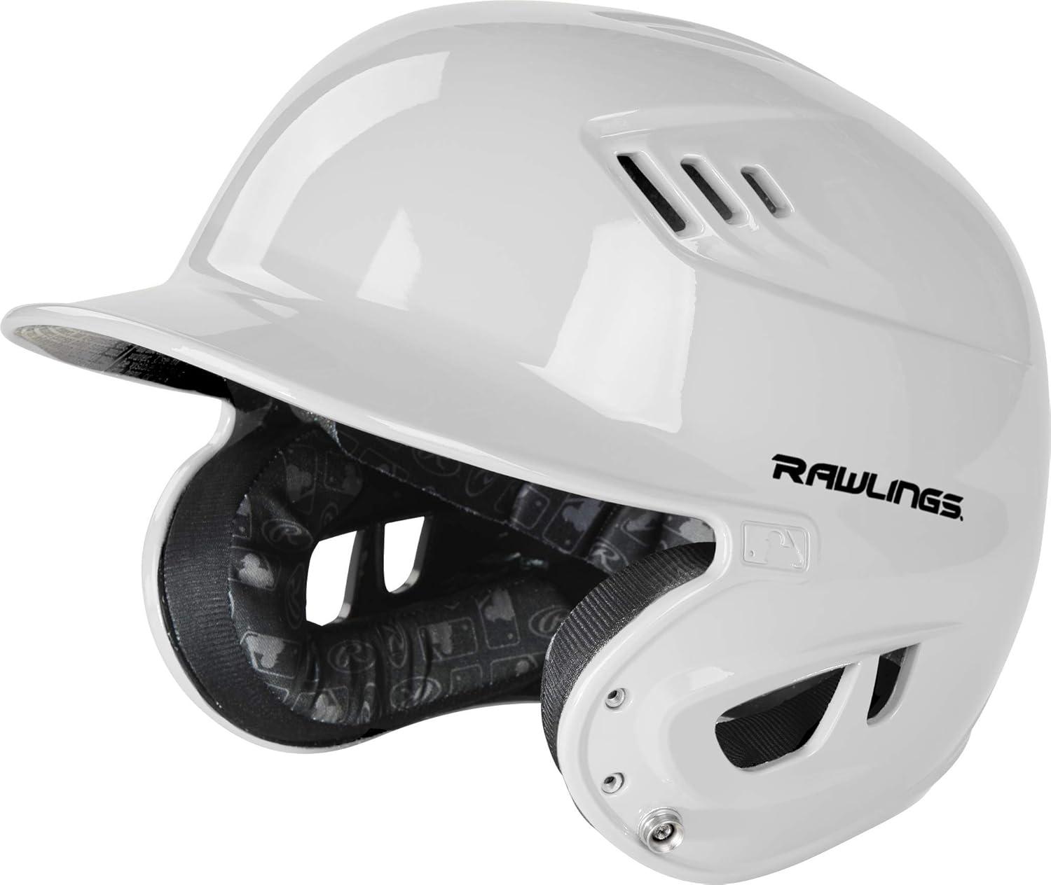 imageRawlings  R16 Velo Baseball Batting Helmet  Gloss  JR amp SR Sizes  Multiple ColorsGloss White