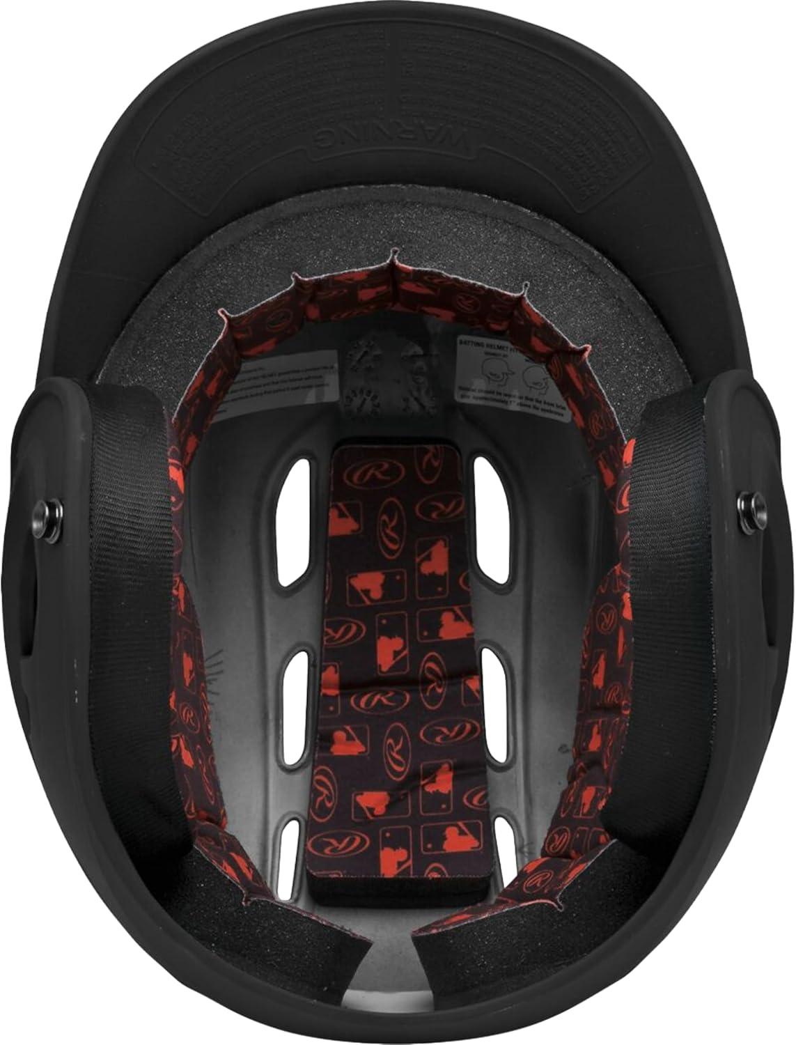 imageRawlings  R16 Velo Baseball Batting Helmet  Matte  JR amp SR Sizes  Multiple ColorsMatte Black