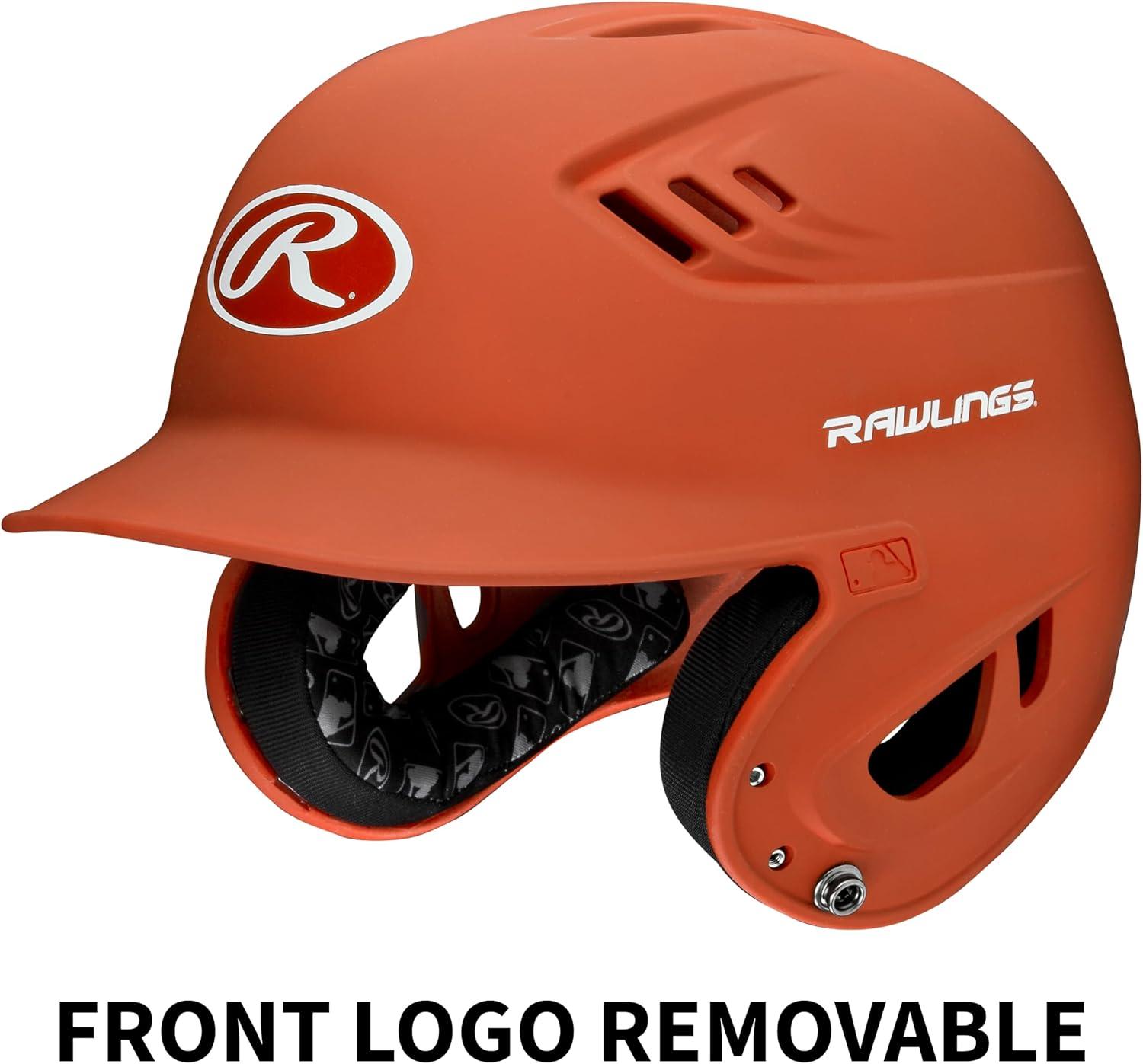 imageRawlings  R16 Velo Baseball Batting Helmet  Matte  JR amp SR Sizes  Multiple ColorsMatte Burnt Orange