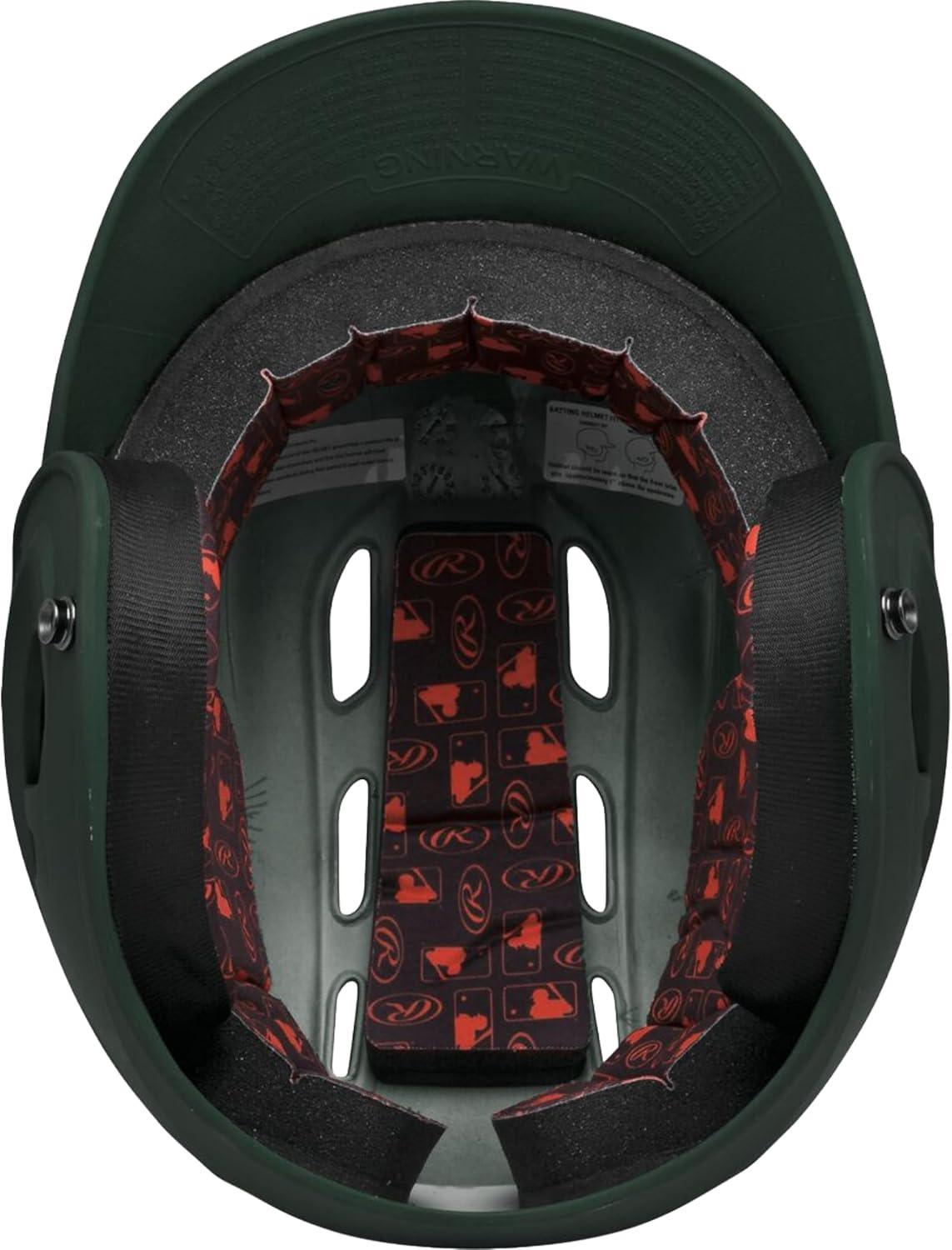 imageRawlings  R16 Velo Baseball Batting Helmet  Matte  JR amp SR Sizes  Multiple ColorsMatte Dark Green