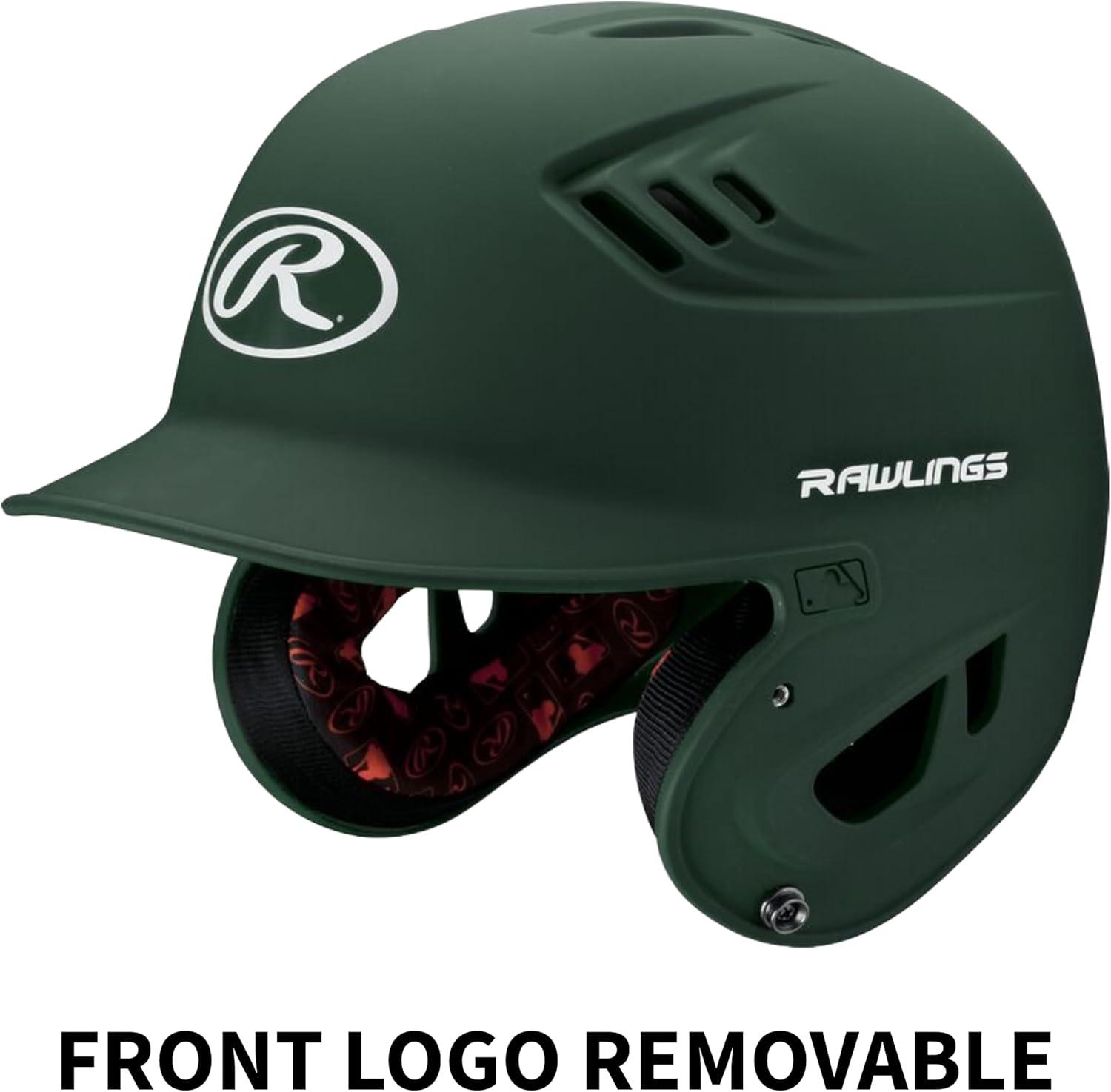 imageRawlings  R16 Velo Baseball Batting Helmet  Matte  JR amp SR Sizes  Multiple ColorsMatte Dark Green