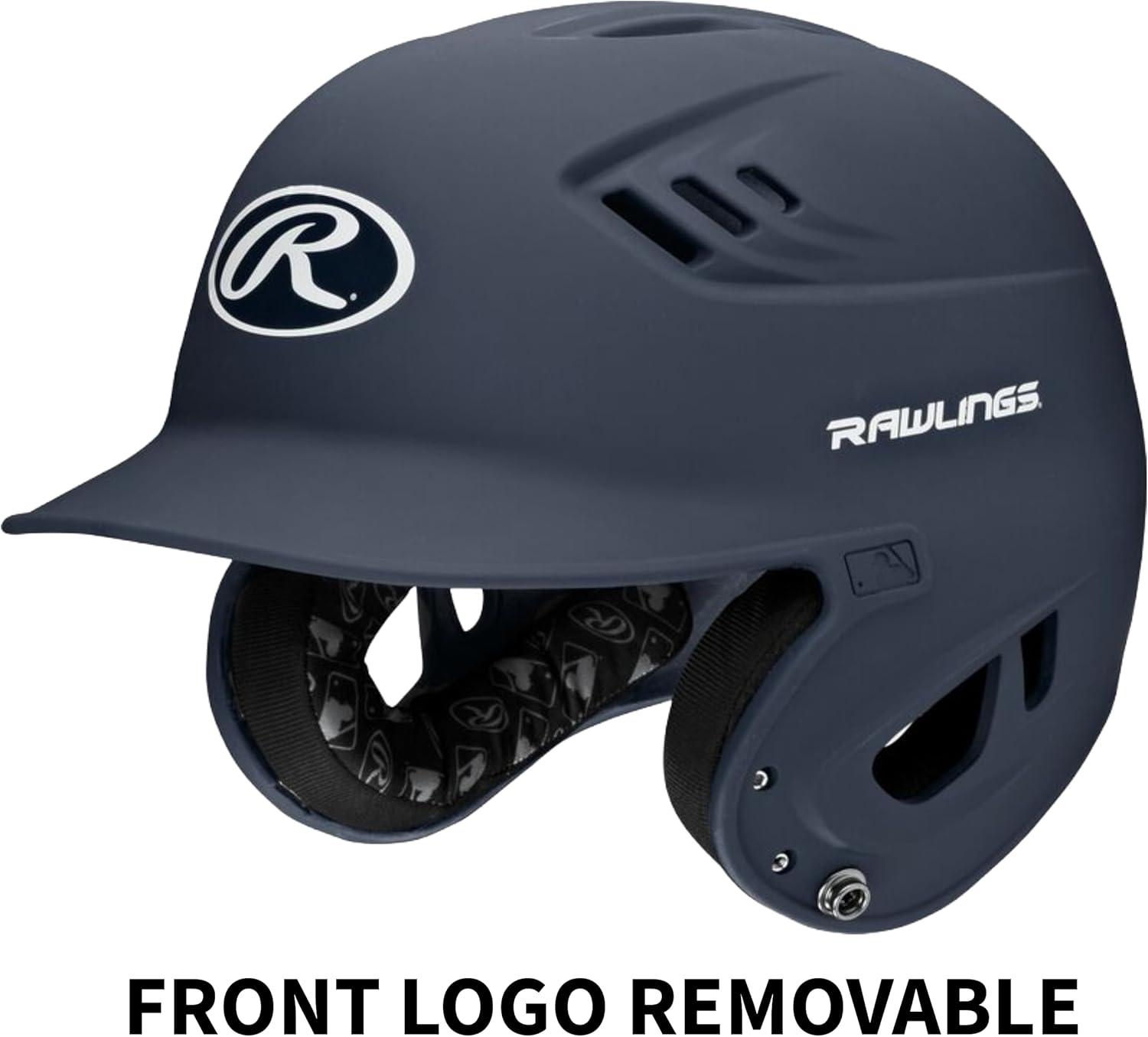 imageRawlings  R16 Velo Baseball Batting Helmet  Matte  JR amp SR Sizes  Multiple ColorsMatte Navy