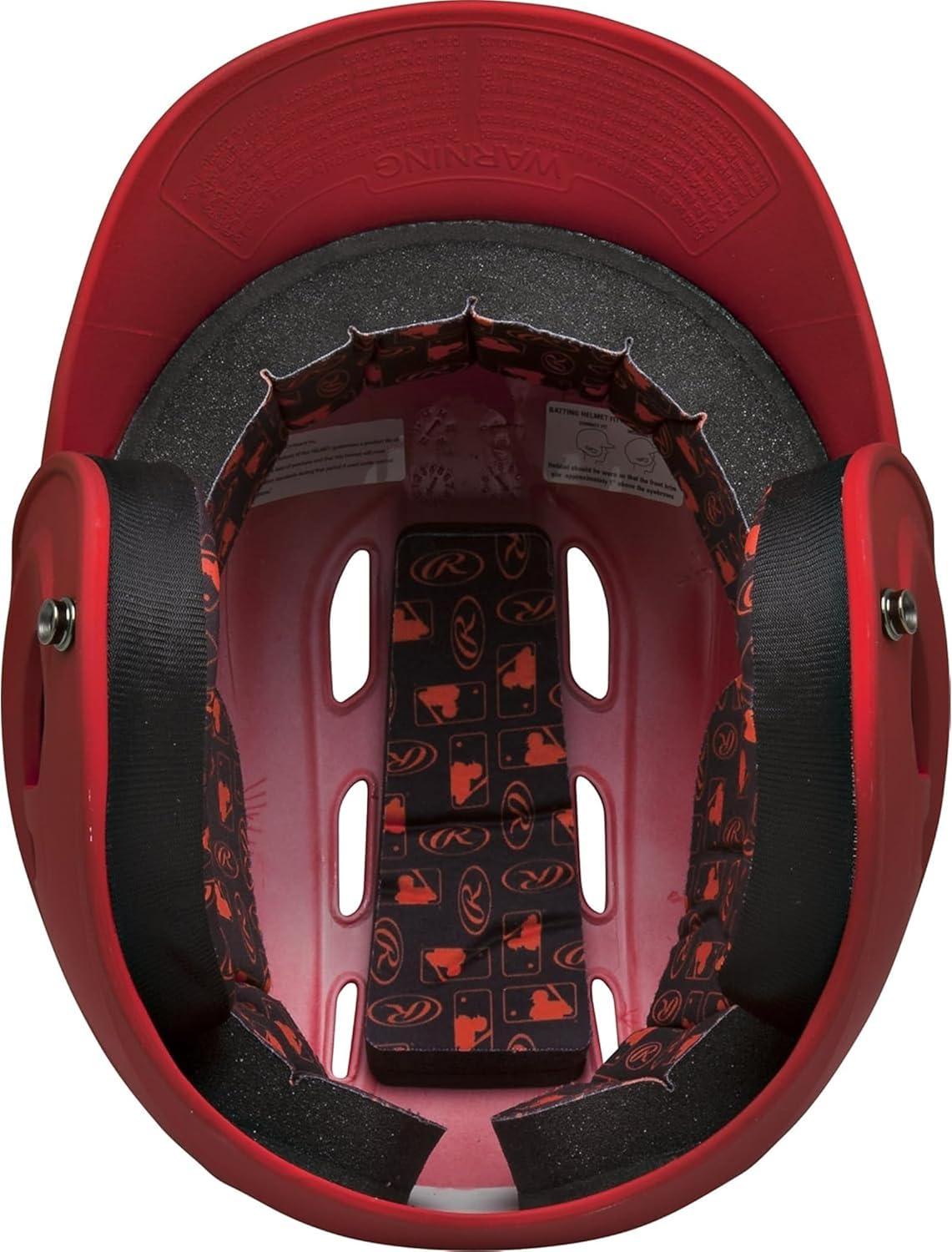 imageRawlings  R16 Velo Baseball Batting Helmet  Matte  JR amp SR Sizes  Multiple ColorsMatte Scarlet