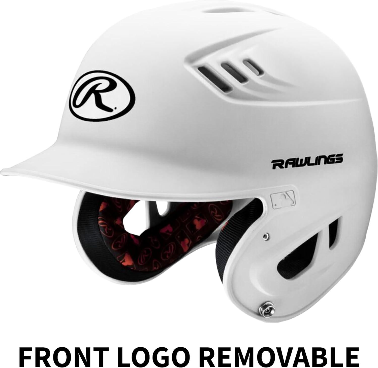imageRawlings  R16 Velo Baseball Batting Helmet  Matte  JR amp SR Sizes  Multiple ColorsMatte White