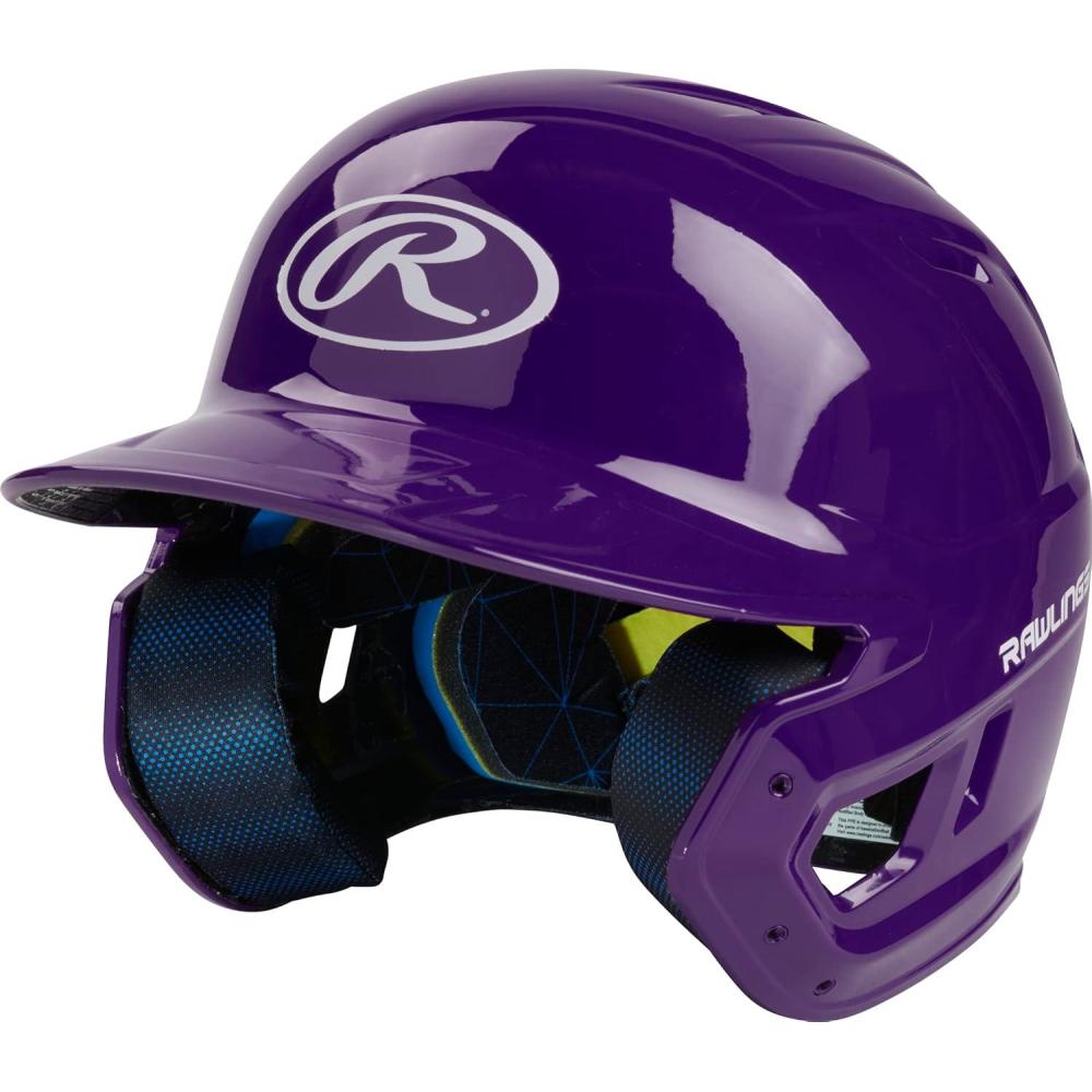 imageRawlings  MACH Baseball Batting Helmet  Gloss  JR amp SR Sizes  Multiple ColorsGloss Purple