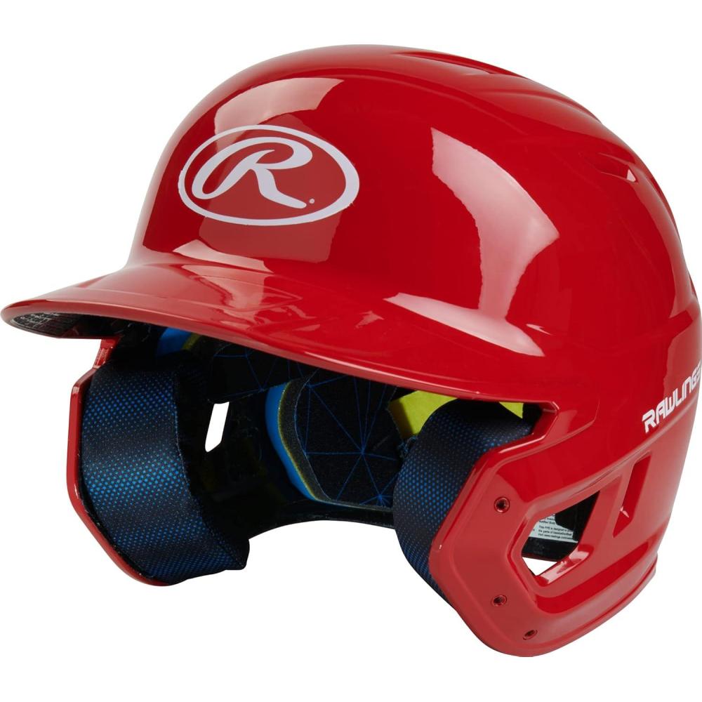 imageRawlings  MACH Baseball Batting Helmet  Gloss  JR amp SR Sizes  Multiple ColorsGloss Scarlet