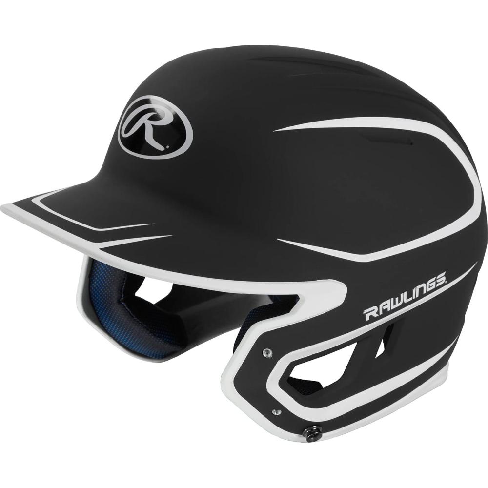 imageRawlings  MACH Baseball Batting Helmet  Matte Two Tone  JR amp SR Sizes  Multiple ColorsMatte BlackWhite