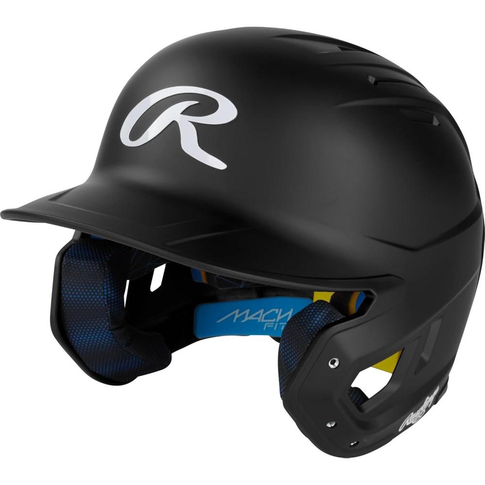 imageRawlings  MACH FIT Baseball Batting Helmet  MultiDirectional Flex  Fits 6 38  7 58  Multiple ColorsBlack