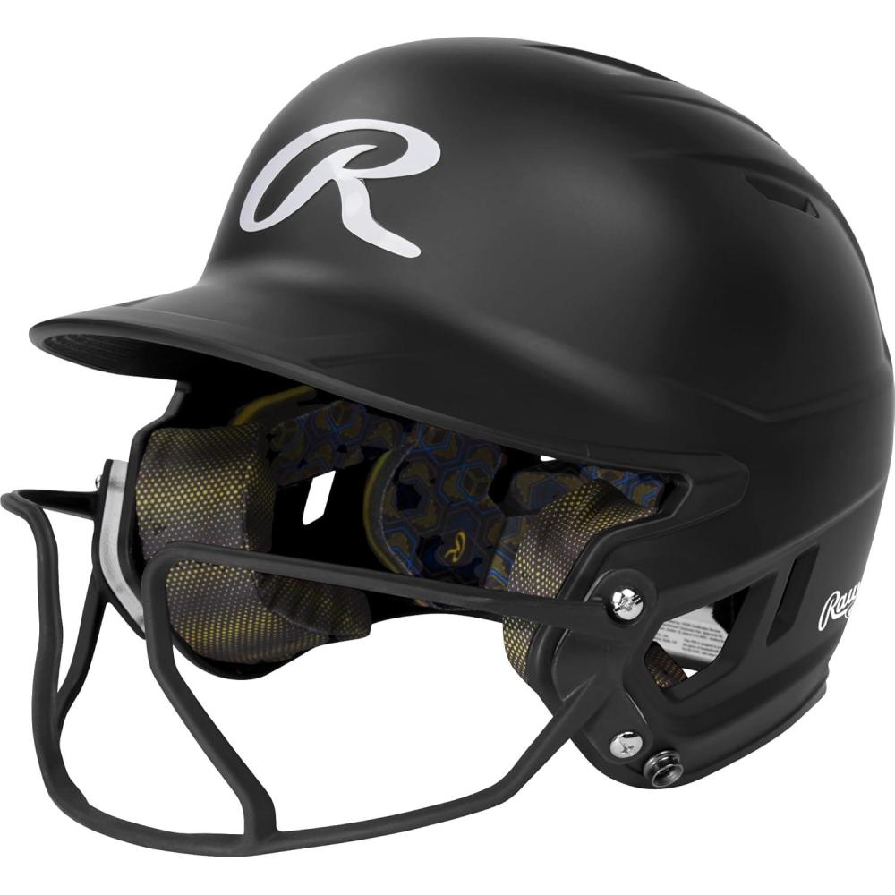imageRawlings MACH HIVIZ Fastpitch Softball Batting Helmet Face Guard AttachedBlack